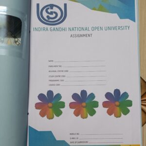 (Ruled Sheet) IGNOU Blank Assignment File For Assignment Writing | One Side Writing | 75 GSM A4 Size Ruled Sheet | 30 Sheet For Writing| One Side Margin For Writing | With Cover Page And Cover File (Hard Copy)