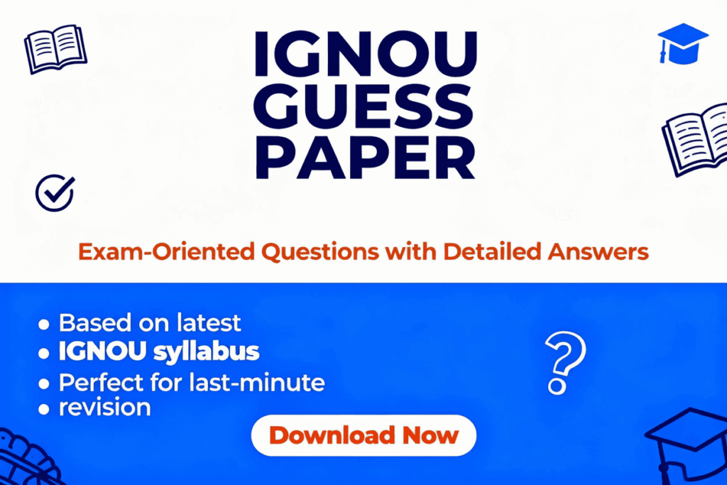 IGNOU Guess Paper