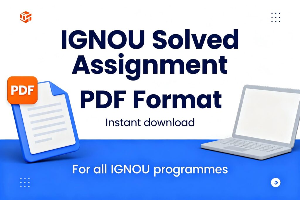 IGNOU Solved Assignment Pdf